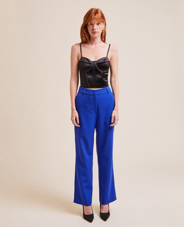 Pantalon droit taille haute
