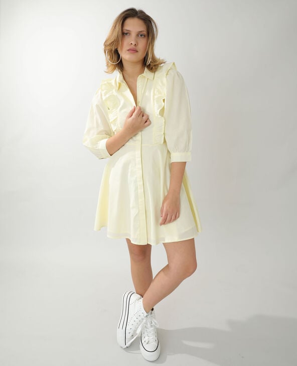 Robe trapèze jaune - Pimkie