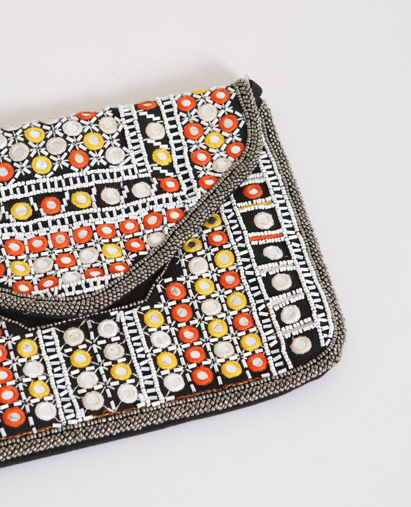 Sac pochette à perles noir - Pimkie