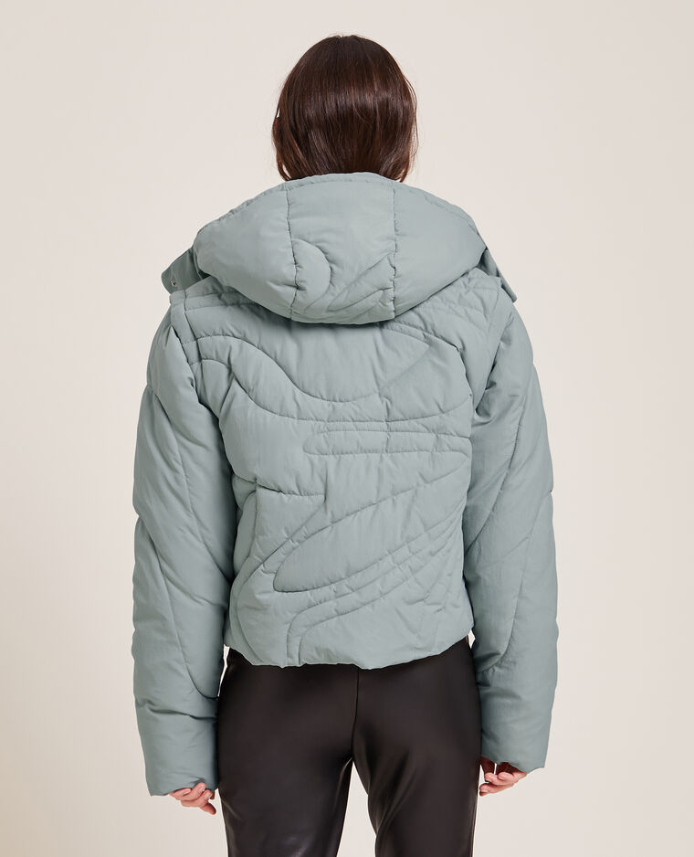 Doudoune matelassage wavy vert - Pimkie