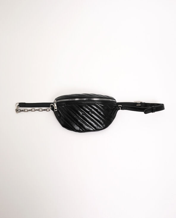 Sac banane matelassé noir - Pimkie