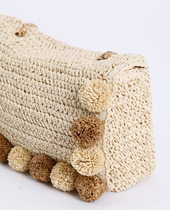 Sac en paille beige - Pimkie