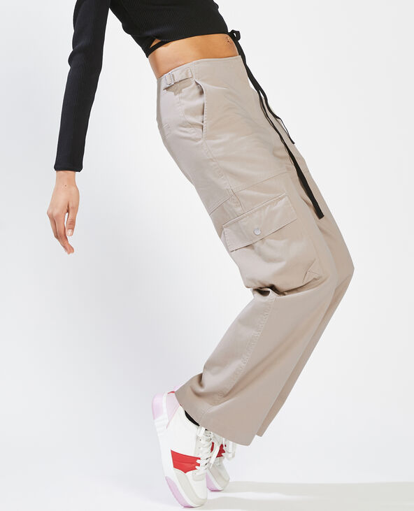 Pantalon cargo deals taille basse femme