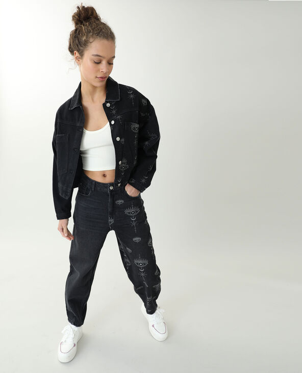 Veste en jean noir pimkie 2025