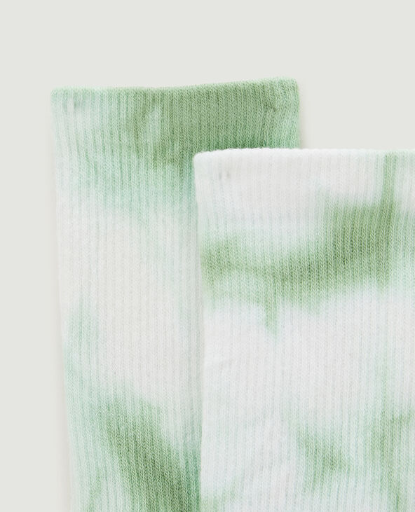 Paire de chaussettes tie and dye vert - Pimkie