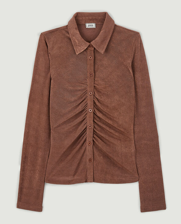 Chemisier fluide marron - Pimkie