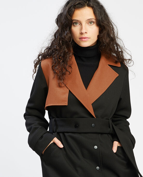 Trench oversize long noir - Pimkie