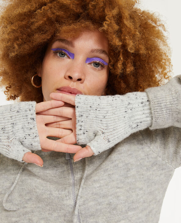 Mitaines en tricot bleu clair - Pimkie