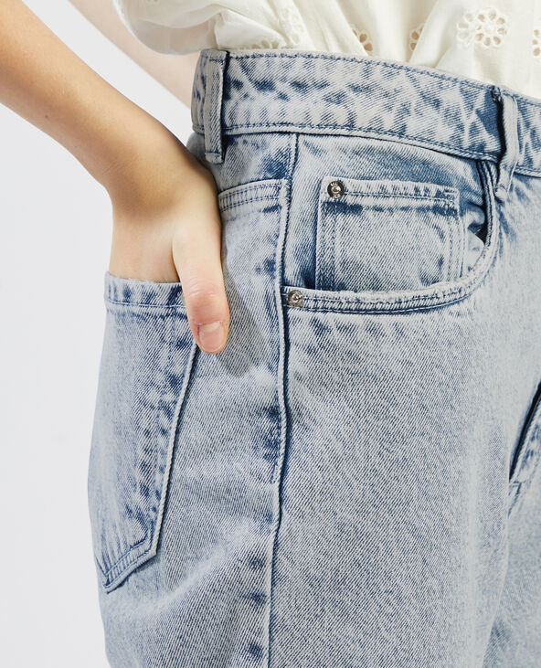 Jean mom taille haute bleu clair - Pimkie
