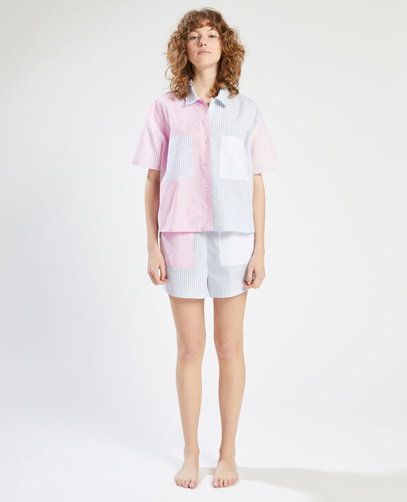 Chemise pyjama rayée bleu - Pimkie