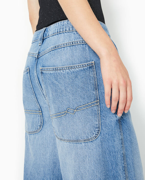 Jean baggy taille regular bleu - Pimkie
