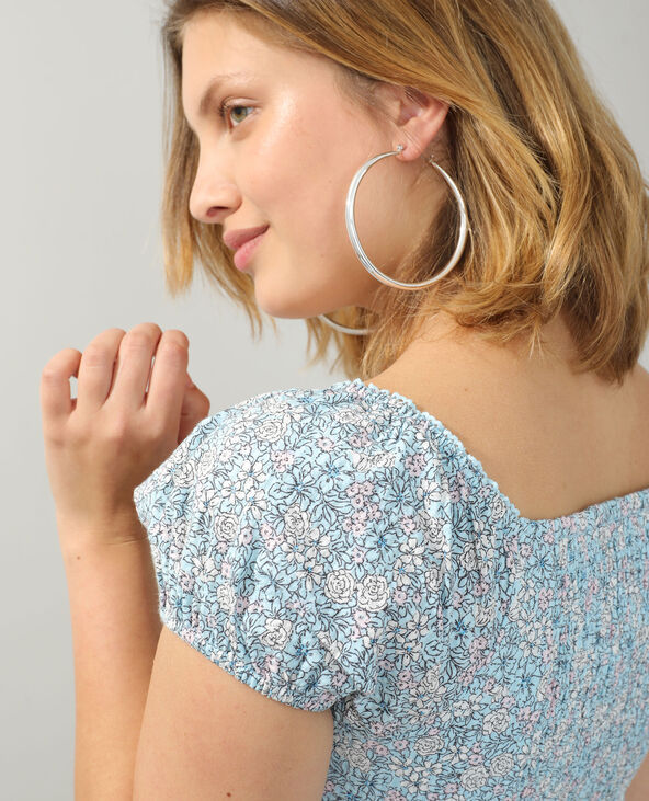Robe fleurie bleu - Pimkie