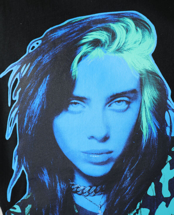 T-shirt ample Billie Eilish noir - Pimkie
