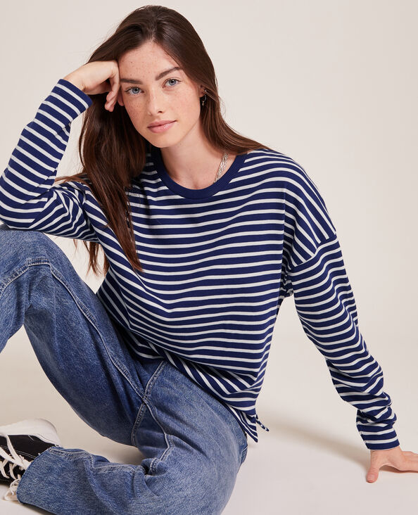 Marinière manches longues bleu marine - Pimkie