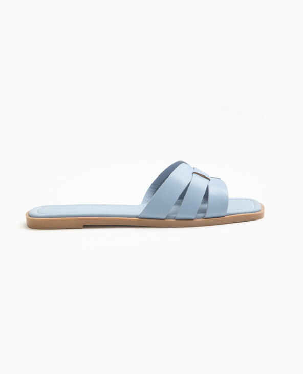 Mules plates bleu clair - Pimkie