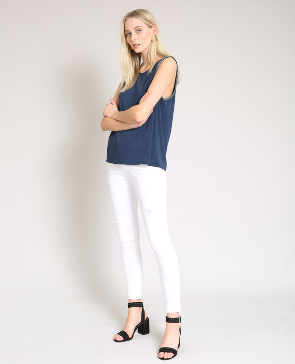 Top lurex bleu marine - Pimkie