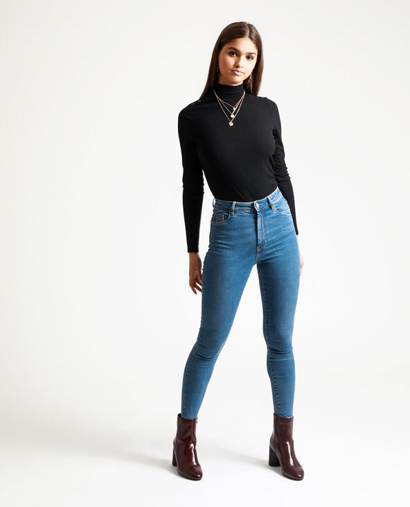 Jean skinny taille haute bleu - Pimkie