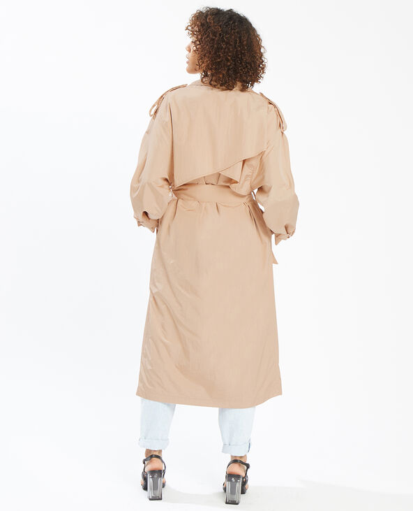 Trench long oversize doré - Pimkie