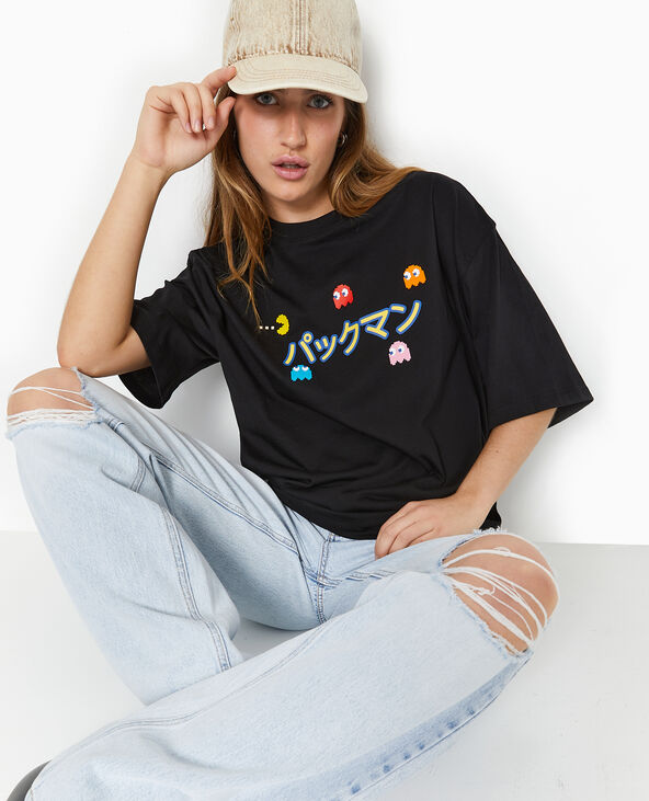 T-shirt oversize PACMAN noir - Pimkie