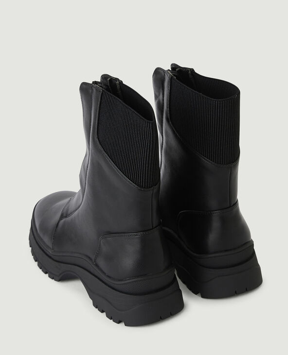 Boots zippées devant noir - Pimkie