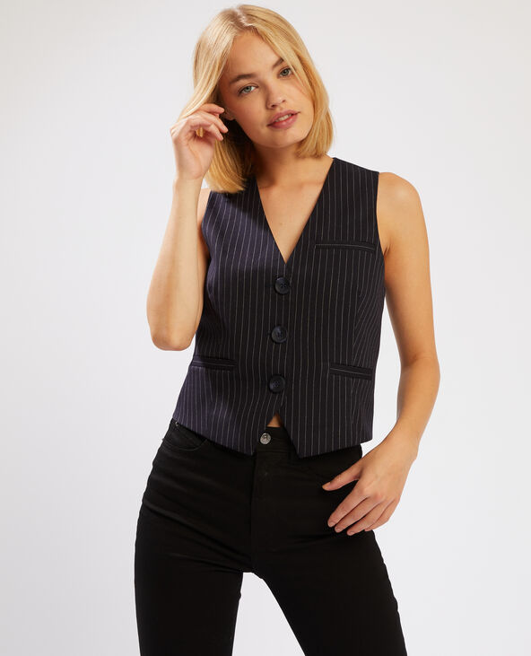 Gilet de barman bleu - Pimkie