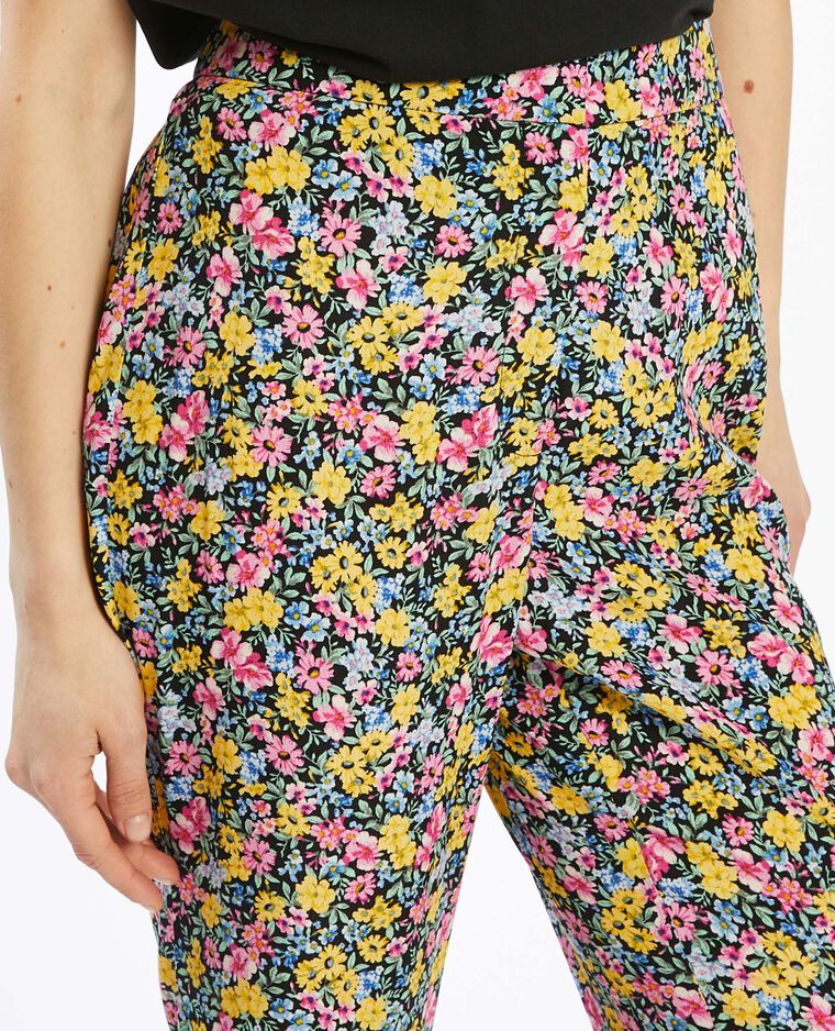 Pantalon à fleurs SMALL rouge - Pimkie