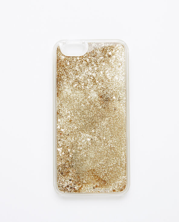Coque paillettes compatible iPhone 6/6S doré - Pimkie