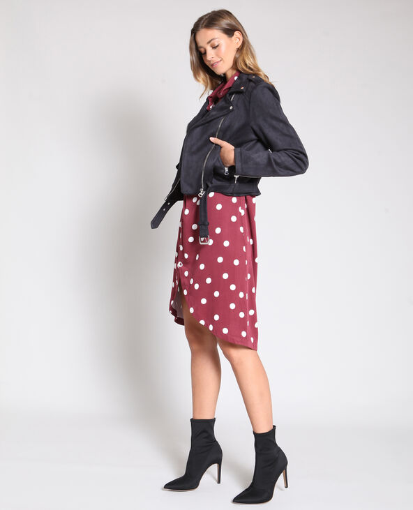 Robe boutonnée bordeaux - Pimkie