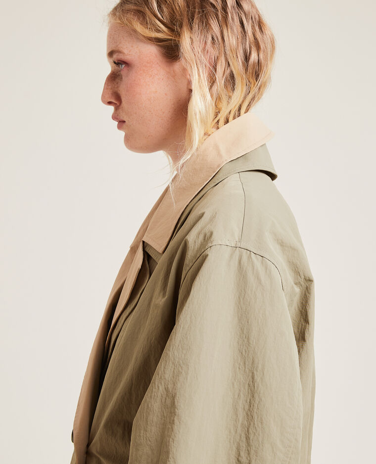 Trench court beige chiné - Pimkie