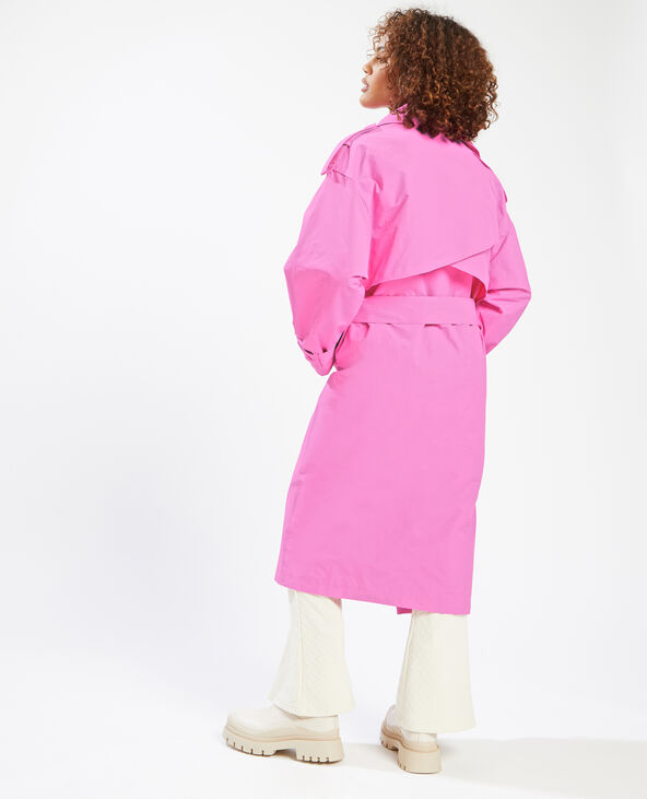 Trench long oversize rose fuchsia - Pimkie