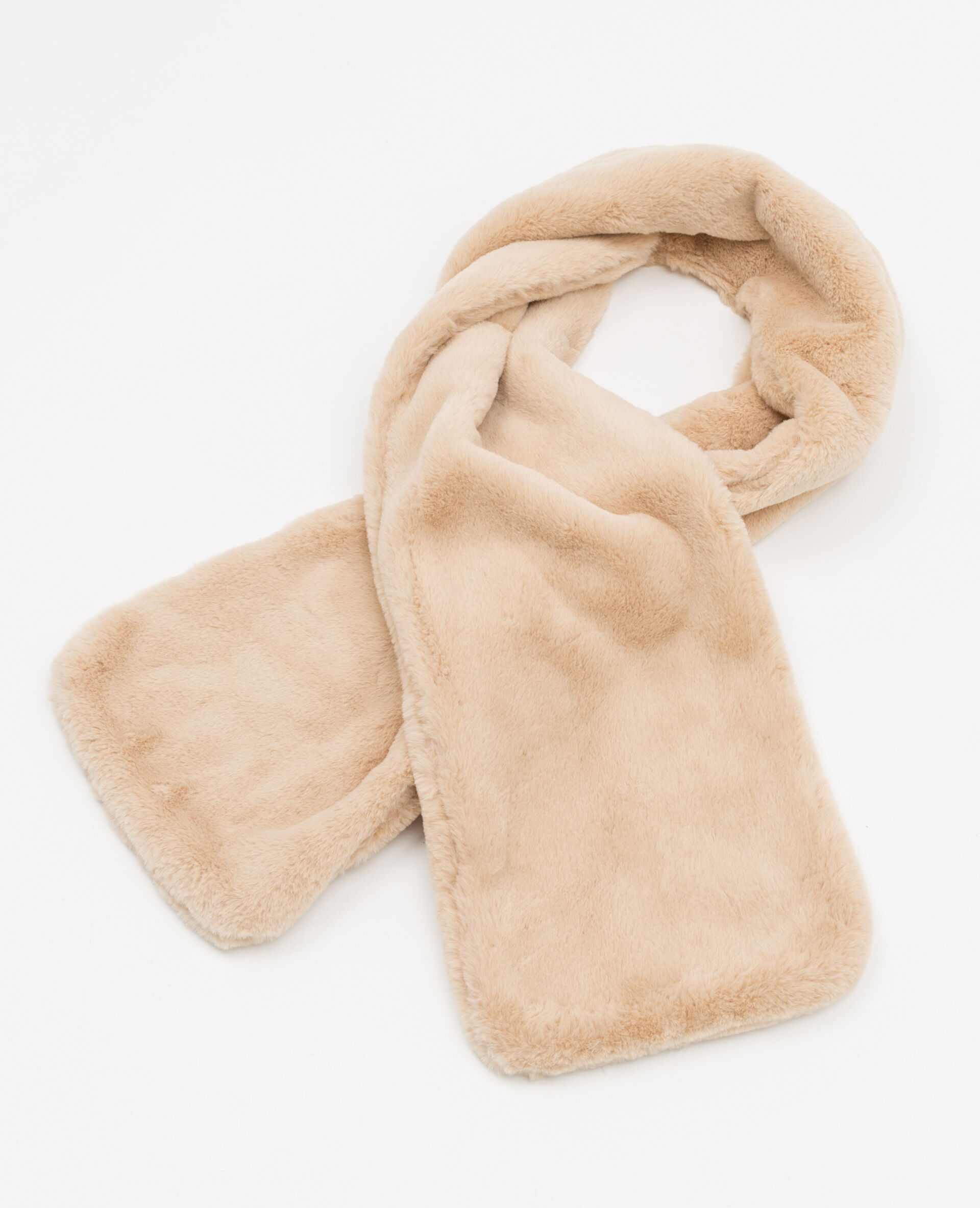 Echarpe fausse fourrure beige - 916079782A07 | Pimkie