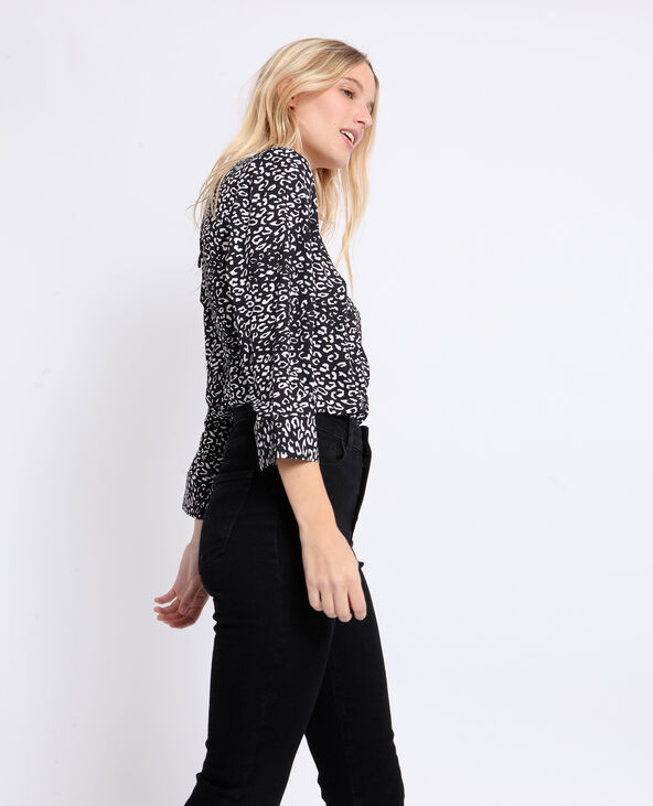 Blouse body léopard noir - Pimkie