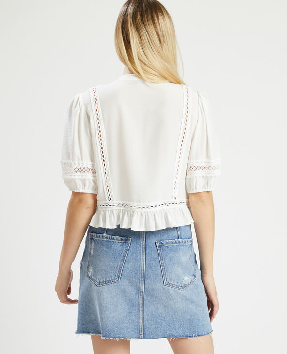 Blouse dentelle blanc - Pimkie