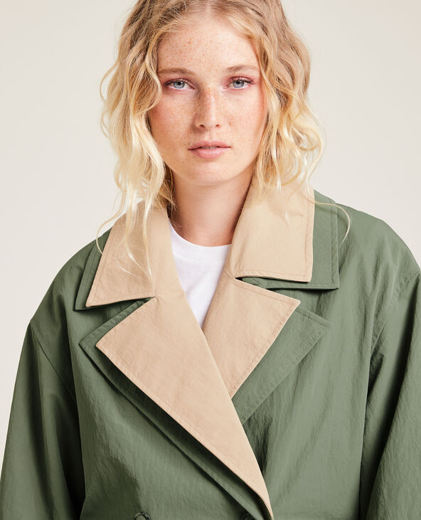 Trench court vert kaki - Pimkie