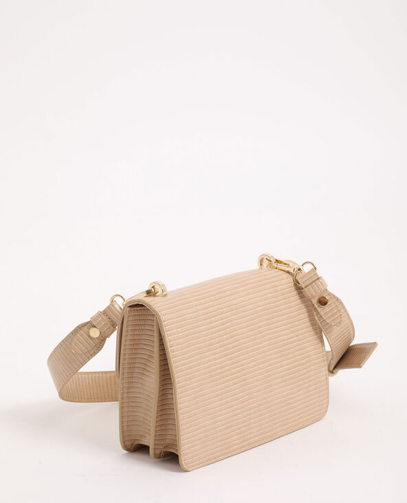 Sac bandoulière deals effet croco