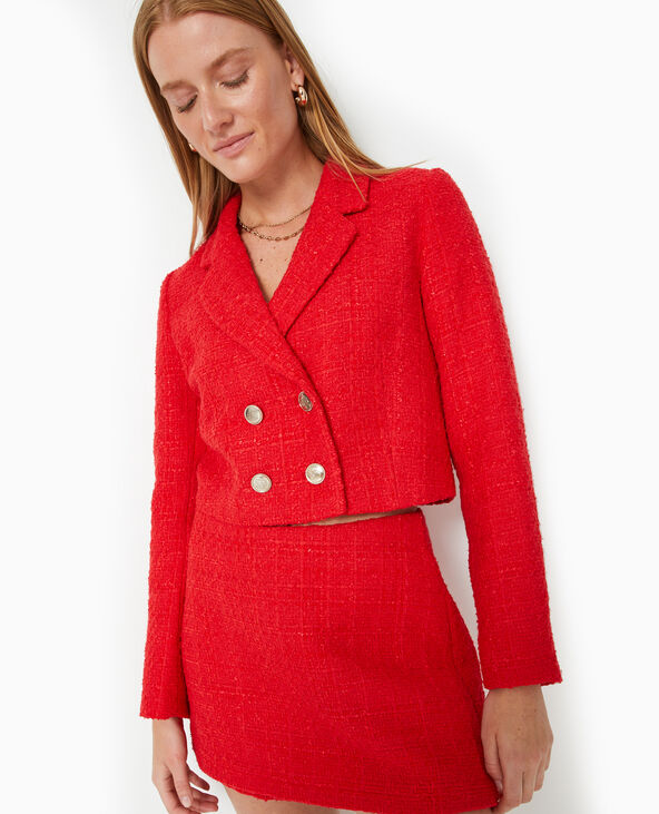 Veste courte en tweed