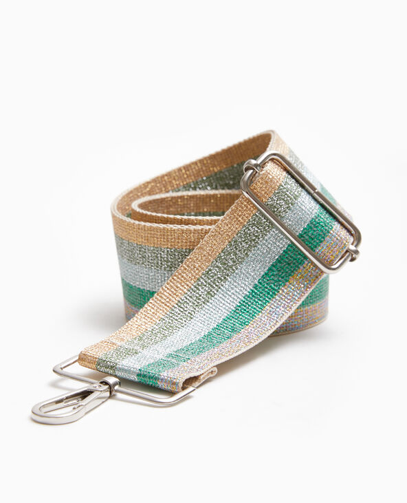 Bandoulière amovible avec fils métallisés vert - Pimkie