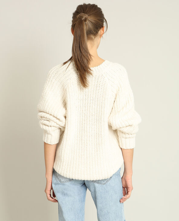 Pull torsadé beige - Pimkie