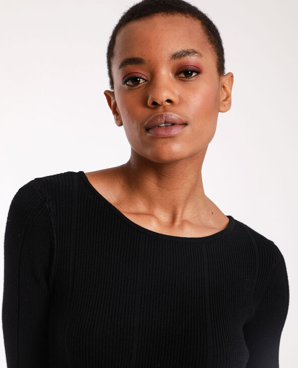 Robe longue en maille noir - Pimkie