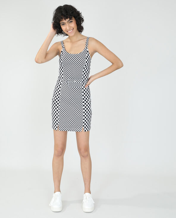 Robe damier noir - Pimkie