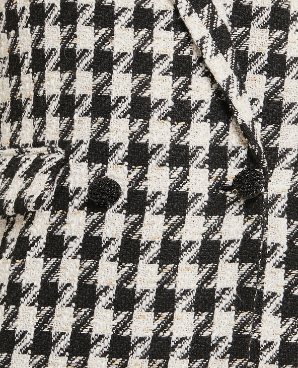 Veste blazer en tweed noir - Pimkie