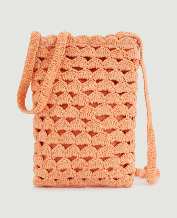 Pochette en crochet orange - Pimkie