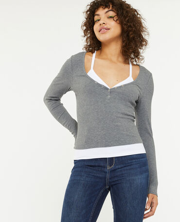 Tee shirt femme store large et long