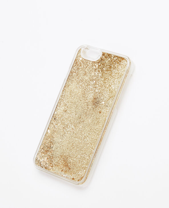 Coque paillettes compatible iPhone 6/6S doré - Pimkie