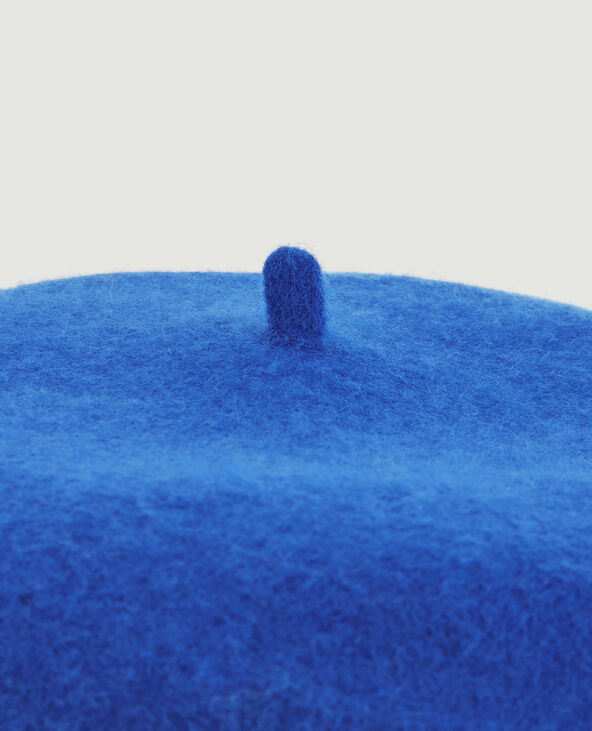 Béret en lainage bleu électrique - Pimkie
