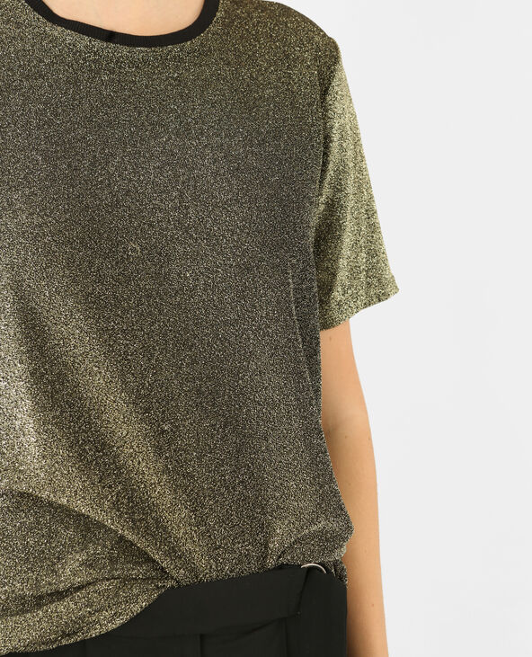 T-shirt brillant noir - Pimkie