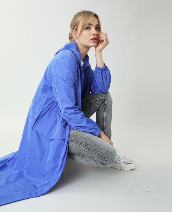 Coupe-vent long bleu foncé - Pimkie