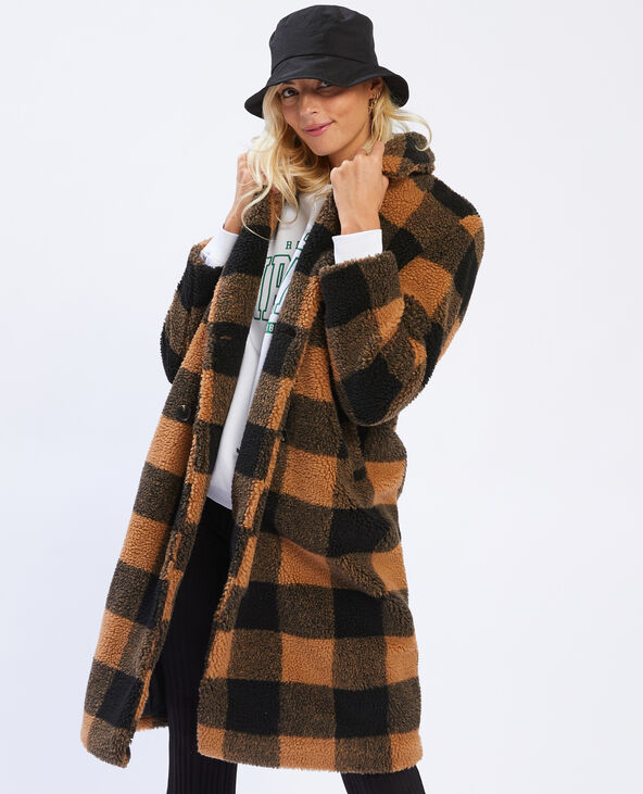 Manteau long sherpa