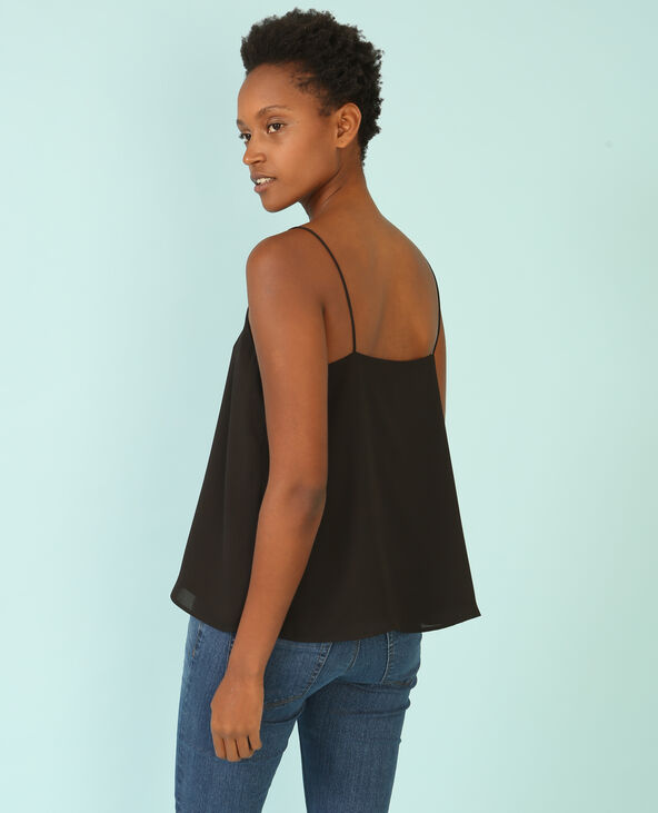 Top fluide croisé noir - Pimkie