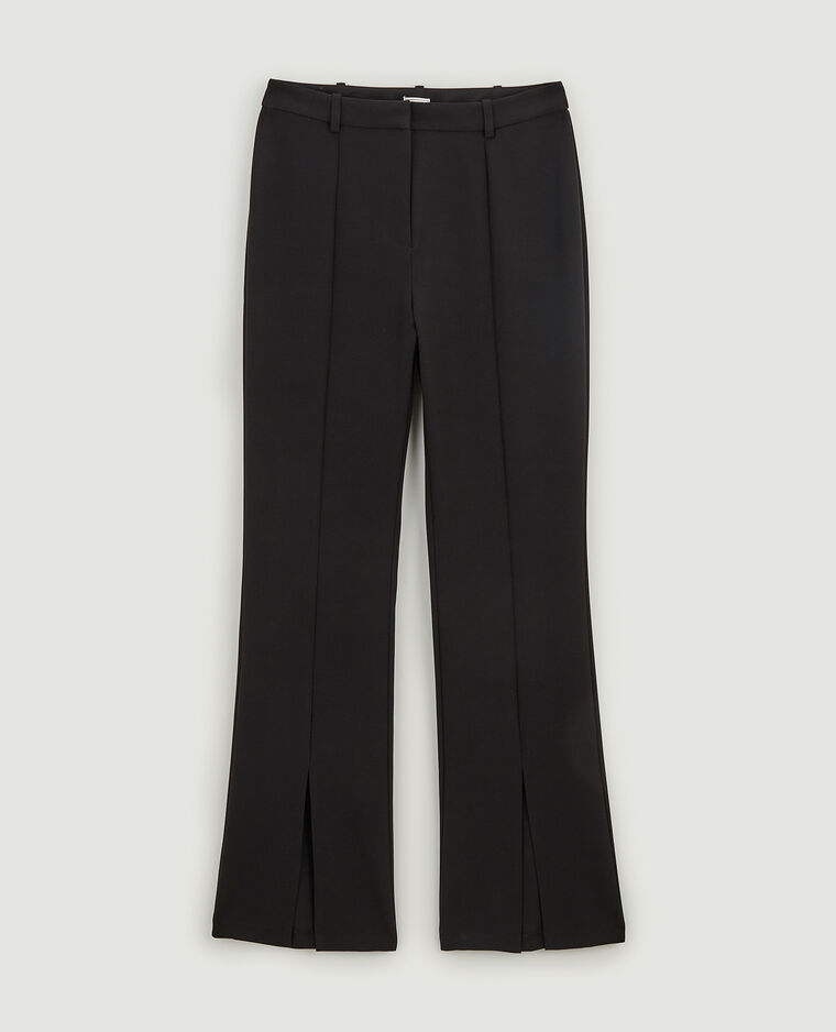 Pantalon droit avec fente noir - Pimkie